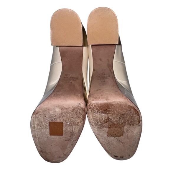 Valentino Garavani Tan Go Cream Patent Leather Platform Heels Size 40 - Picture 6 of 15